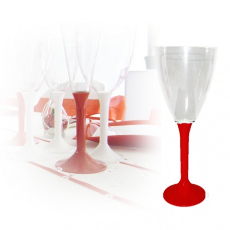 verre a vin rouge plastique